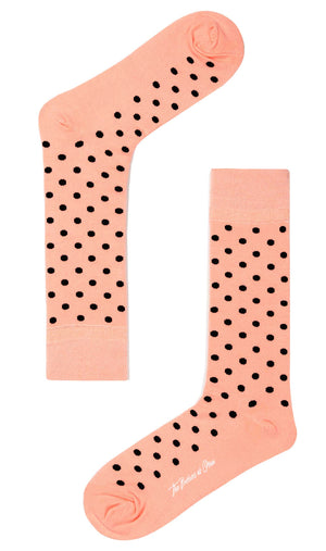 Black Caviar Pink Dot Socks