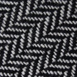 Black Chevron Wool Fabric Self Diamond Bowtie