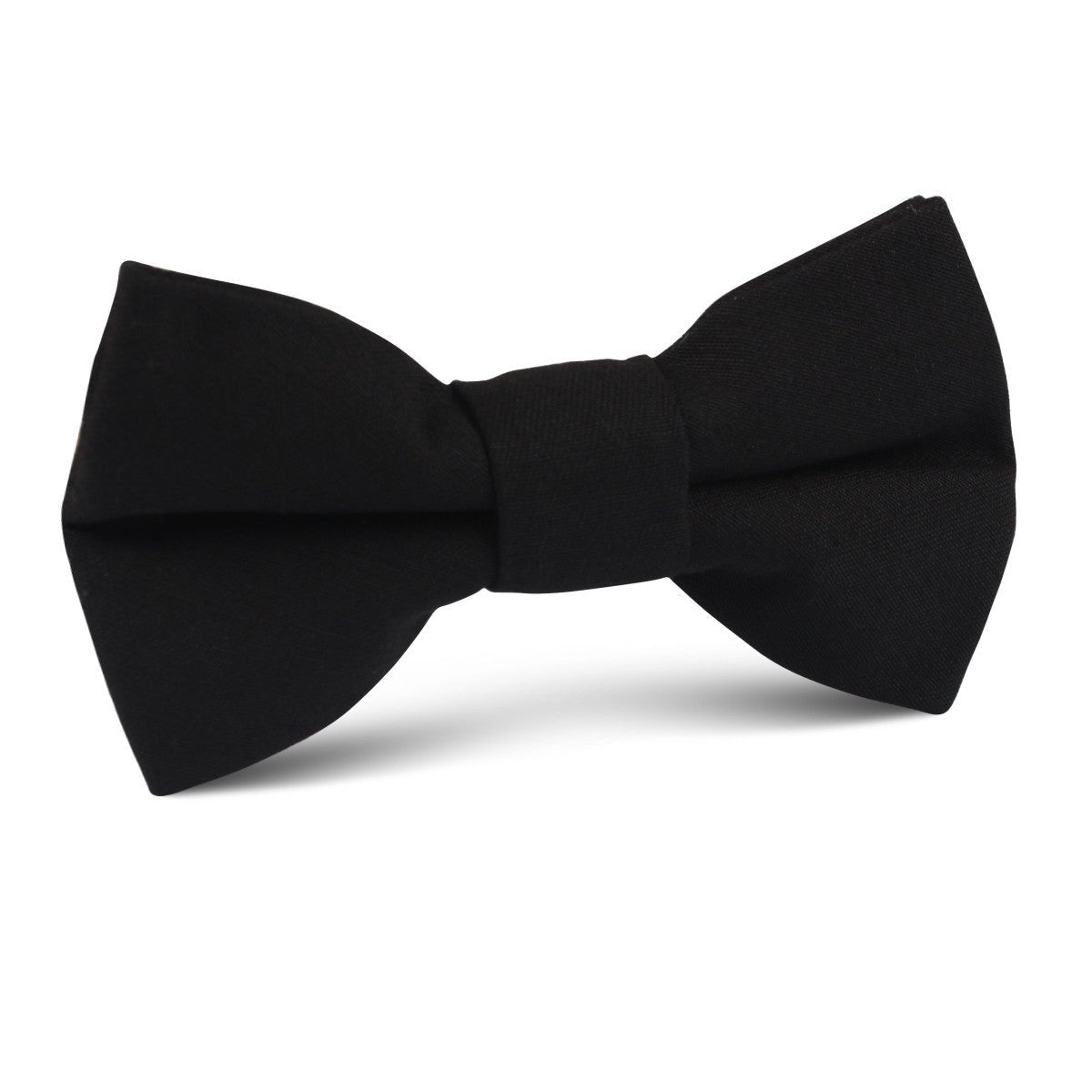 Black Cotton Kids Bow Tie