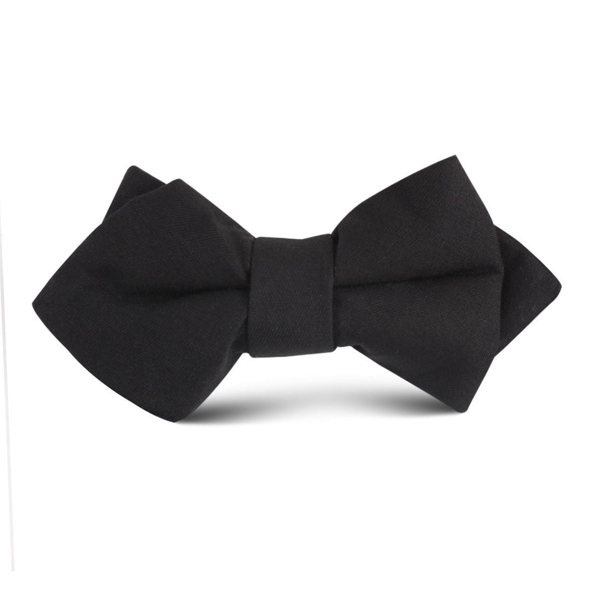 Black Cotton Kids Diamond Bow Tie