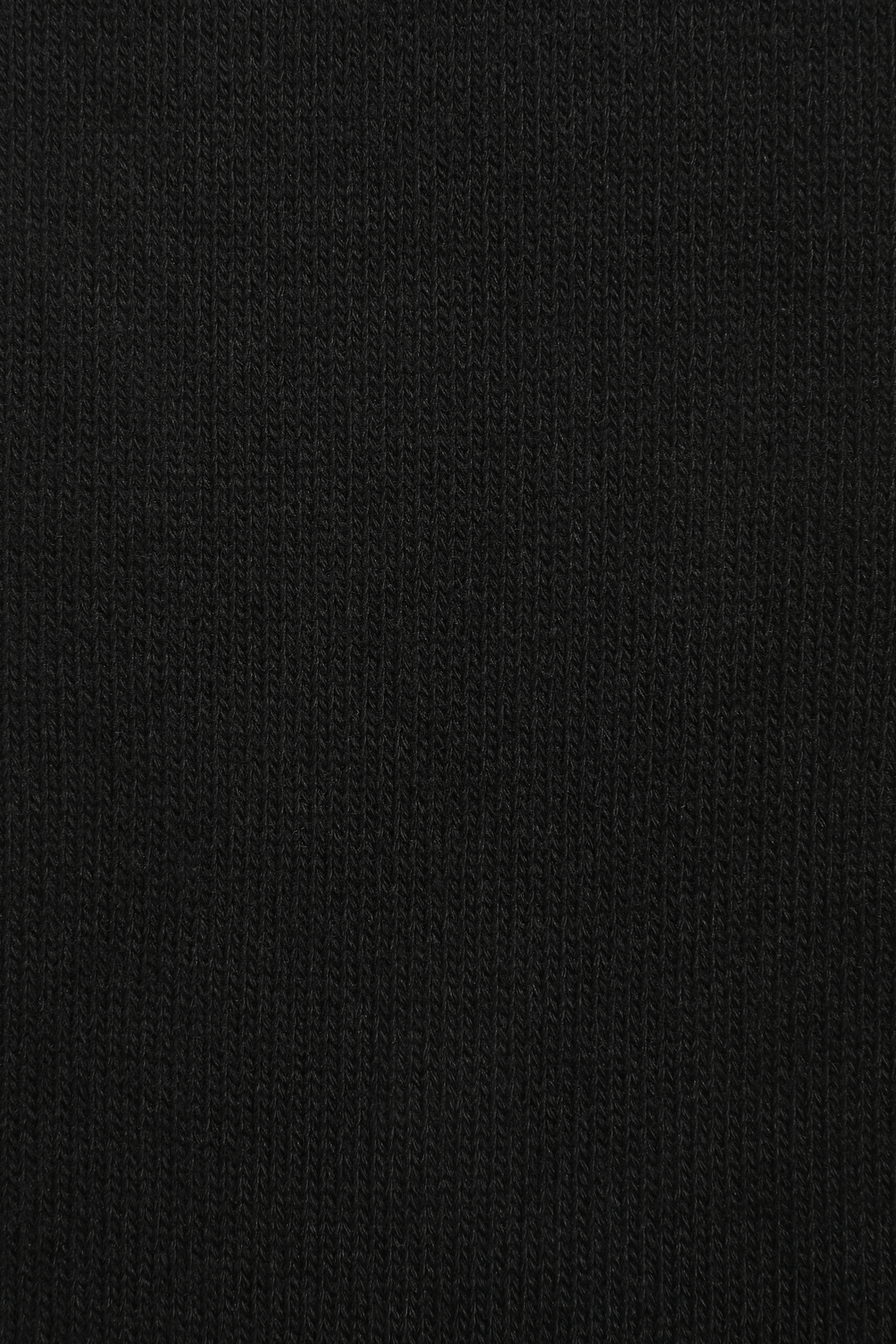 Black Flat Knit Sock