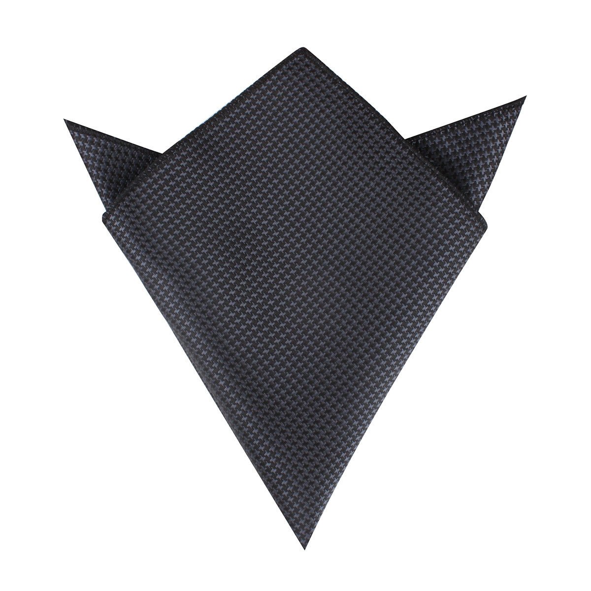 Black Houndstooth Pattern Pocket Square