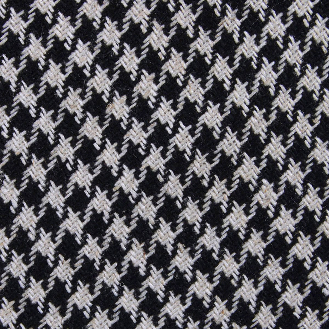 Black Houndstooth Spider Linen Fabric Kids Bowtie