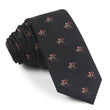 Black Melbourne Race Horse Skinny Tie