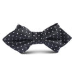 Black Mini Polkadot Kids Diamond Bow Tie