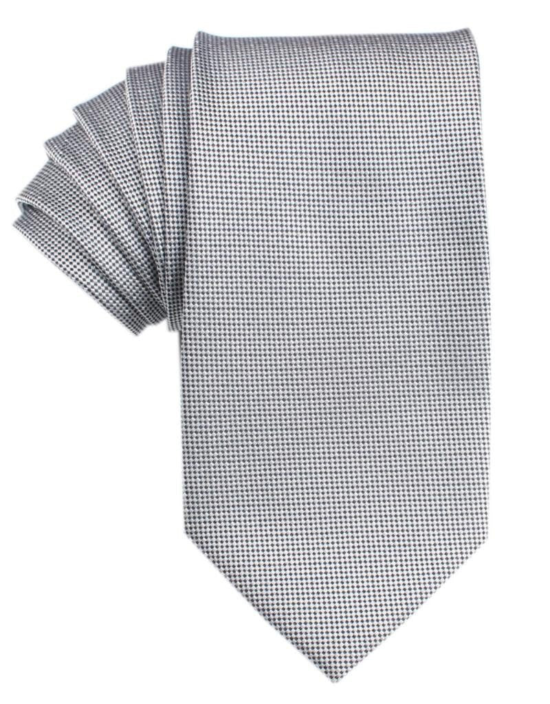 Black and White Small Dots Tie