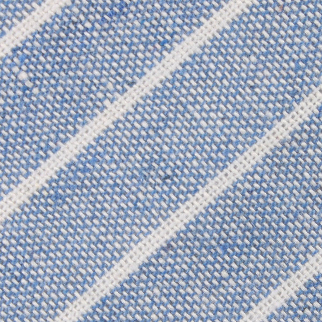 Blue Barney Pin Stripe Linen Fabric Necktie