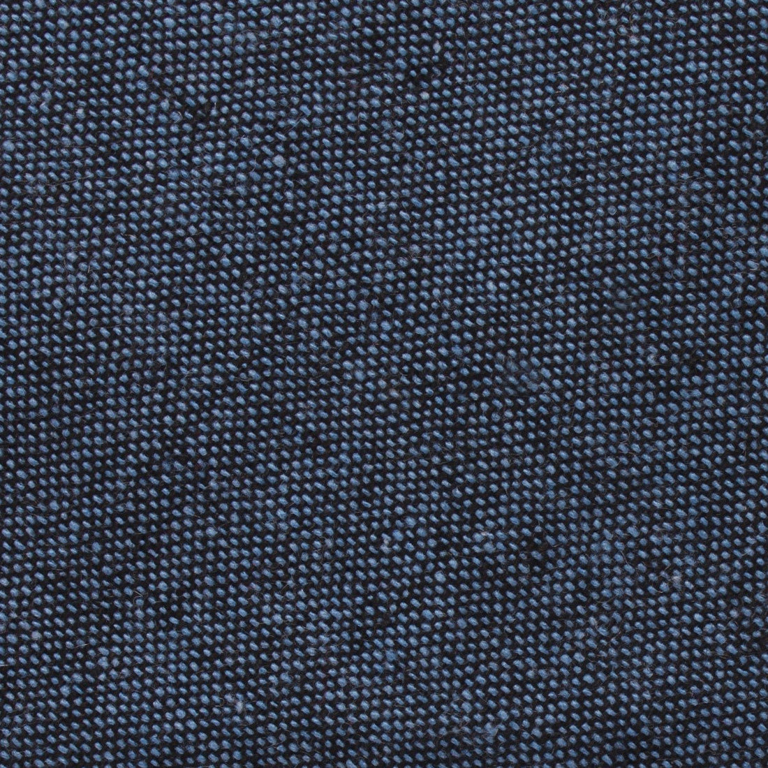 Blue & Black Textured Linen Blend Fabric Necktie