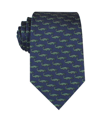 Blue Crocodile Dundee Necktie