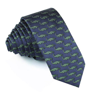 Blue Crocodile Dundee Skinny Tie