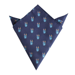 Blue Donkey Pocket Square