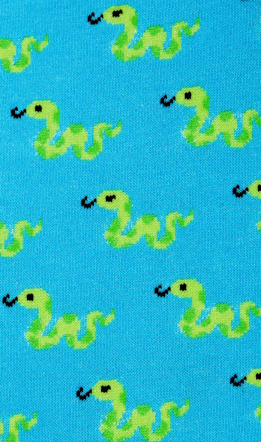 Blue Island Gummy Snake Socks Fabric