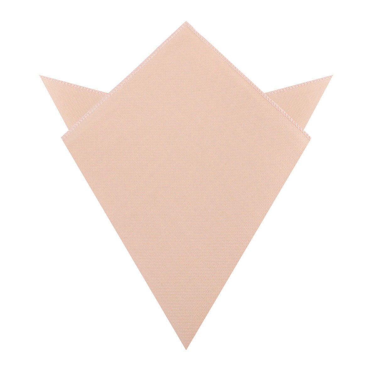 Blush Beige Linen Pocket Square