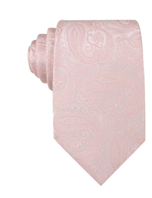 Blush Peach Paisley Necktie