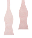 Blush Peach Paisley Self Bow Tie