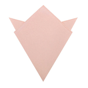 Blush Petal Pink Linen Pocket Square