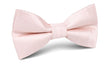 Blush Pink Herringbone Bow Tie