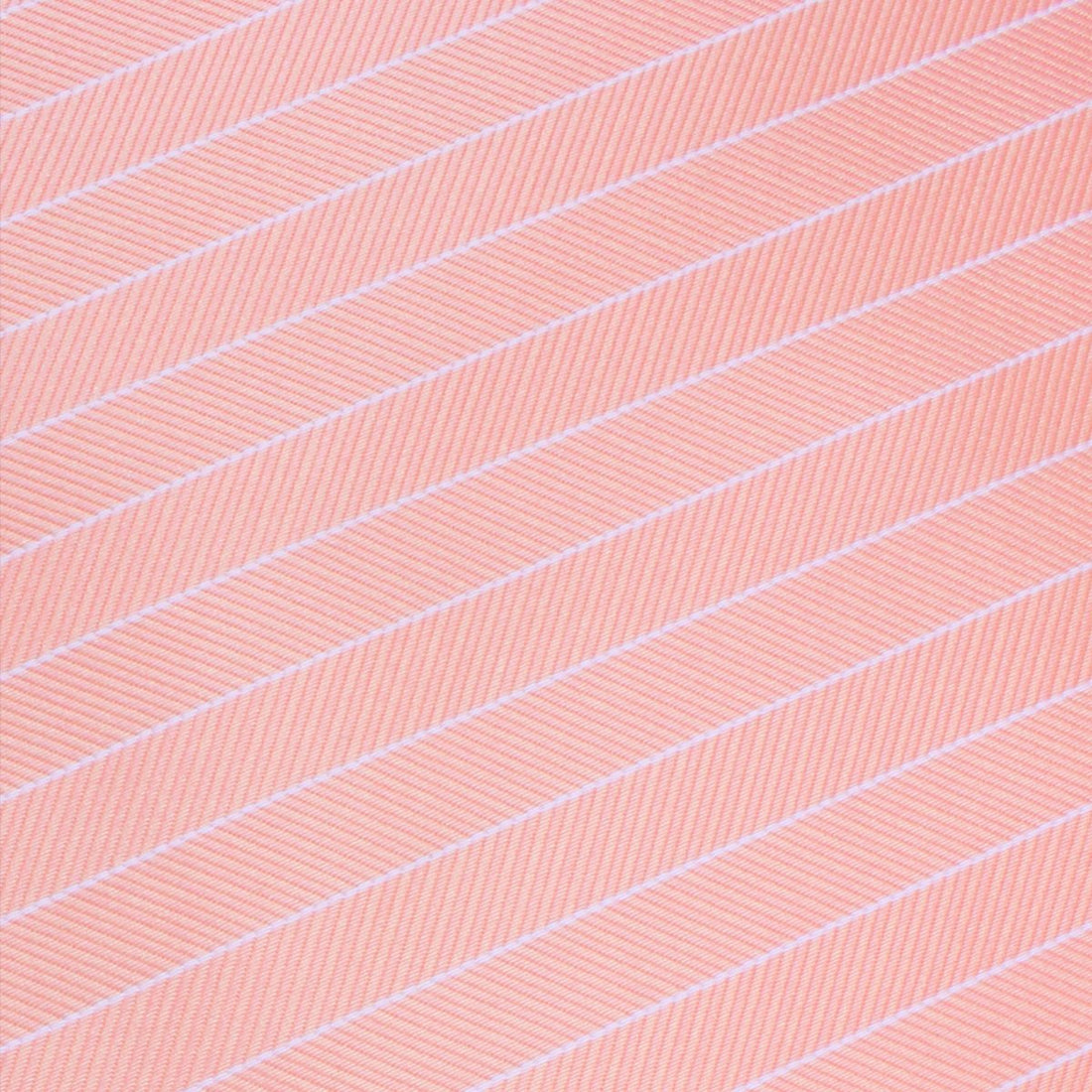 Blush Pink Herringbone Pinstripe Skinny Tie Fabric