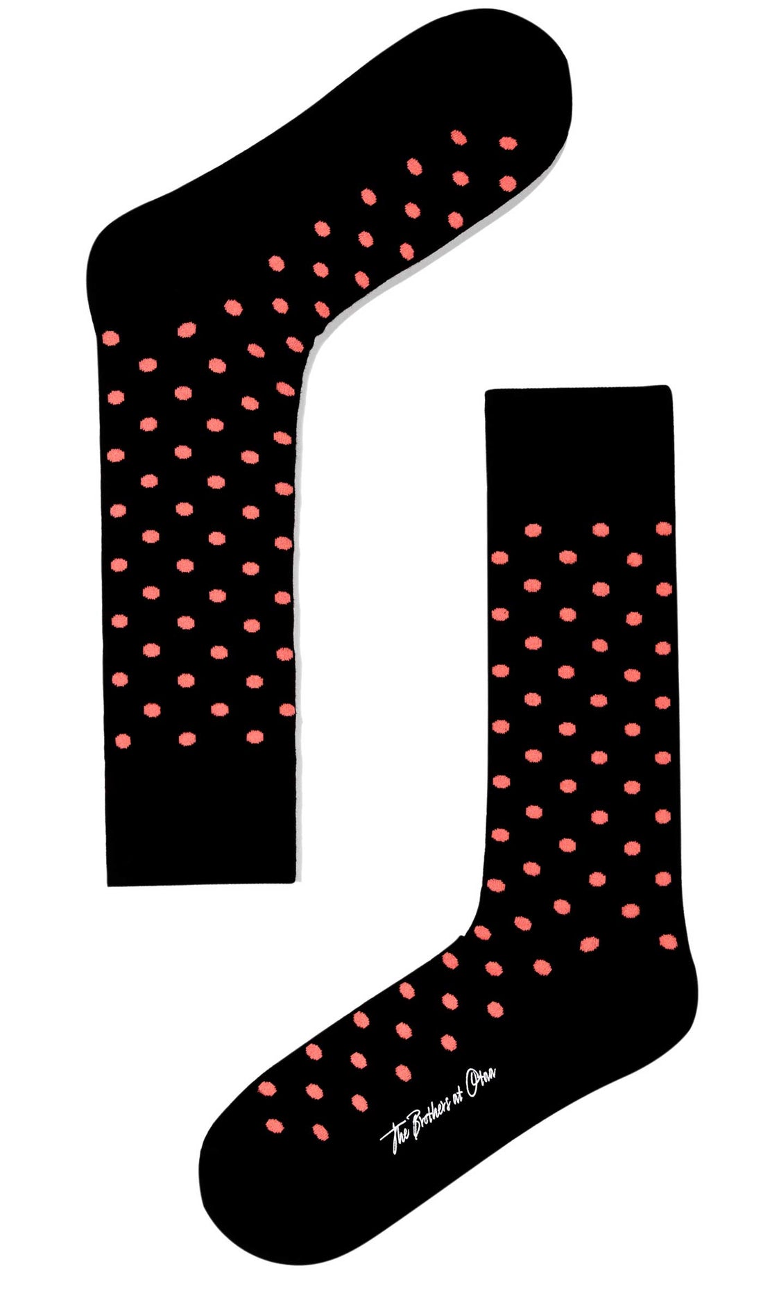 Bond Black Peach Dot Socks