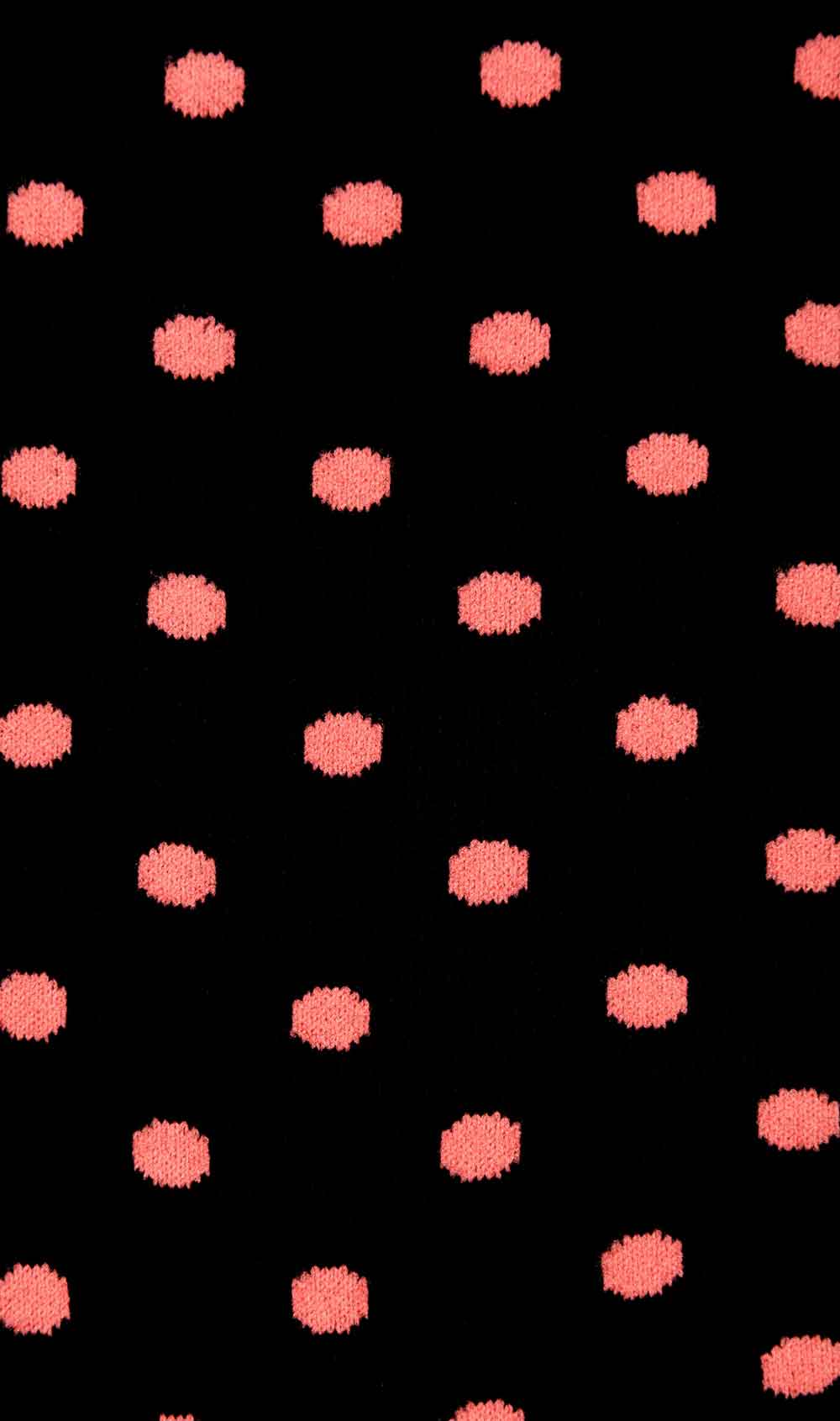 Bond Black Peach Dot Socks Fabric