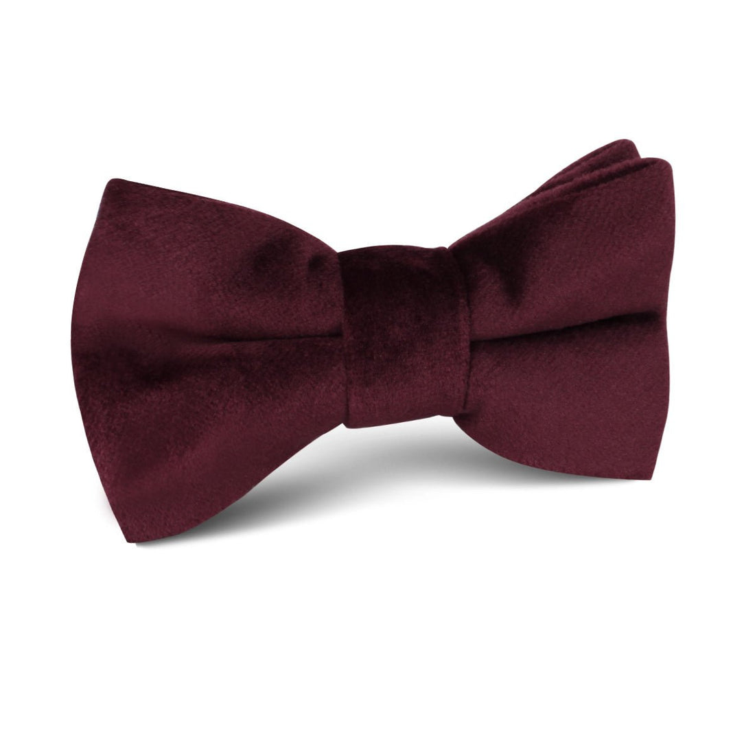 Bond Burgundy Velvet Kids Bow Tie