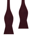 Bond Burgundy Velvet Self Bow Tie