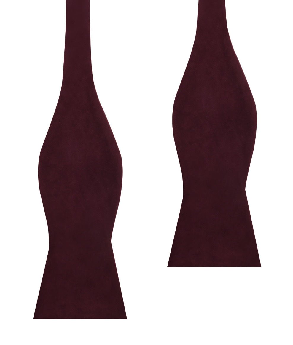 Bond Burgundy Velvet Self Bow Tie