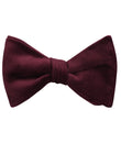 Bond Burgundy Velvet Self Tied Bow Tie