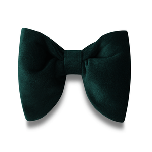 Bond Dark Green Velvet Butterfly Bow Tie