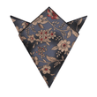 Bordeaux Baroque Floral Pocket Square