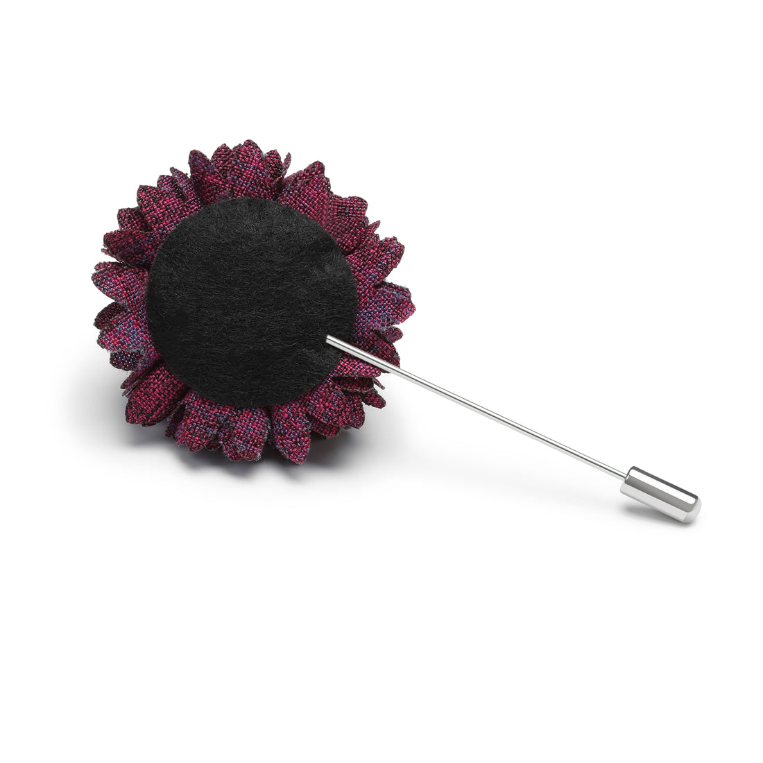 Bordeaux Burgundy Bloom Lapel Pin