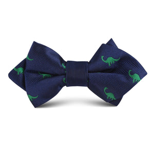 Brontosaurus Dinosaur Kids Diamond Bow Tie