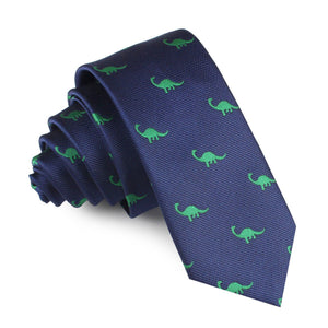 Brontosaurus Dinosaur Skinny Tie