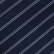 Brooklyn Navy Blue Striped Self Bow Tie Fabric