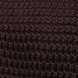 Brown Pointed Knitted Tie Fabric