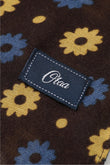 Brown Cocoa Floral Scarf OTAA