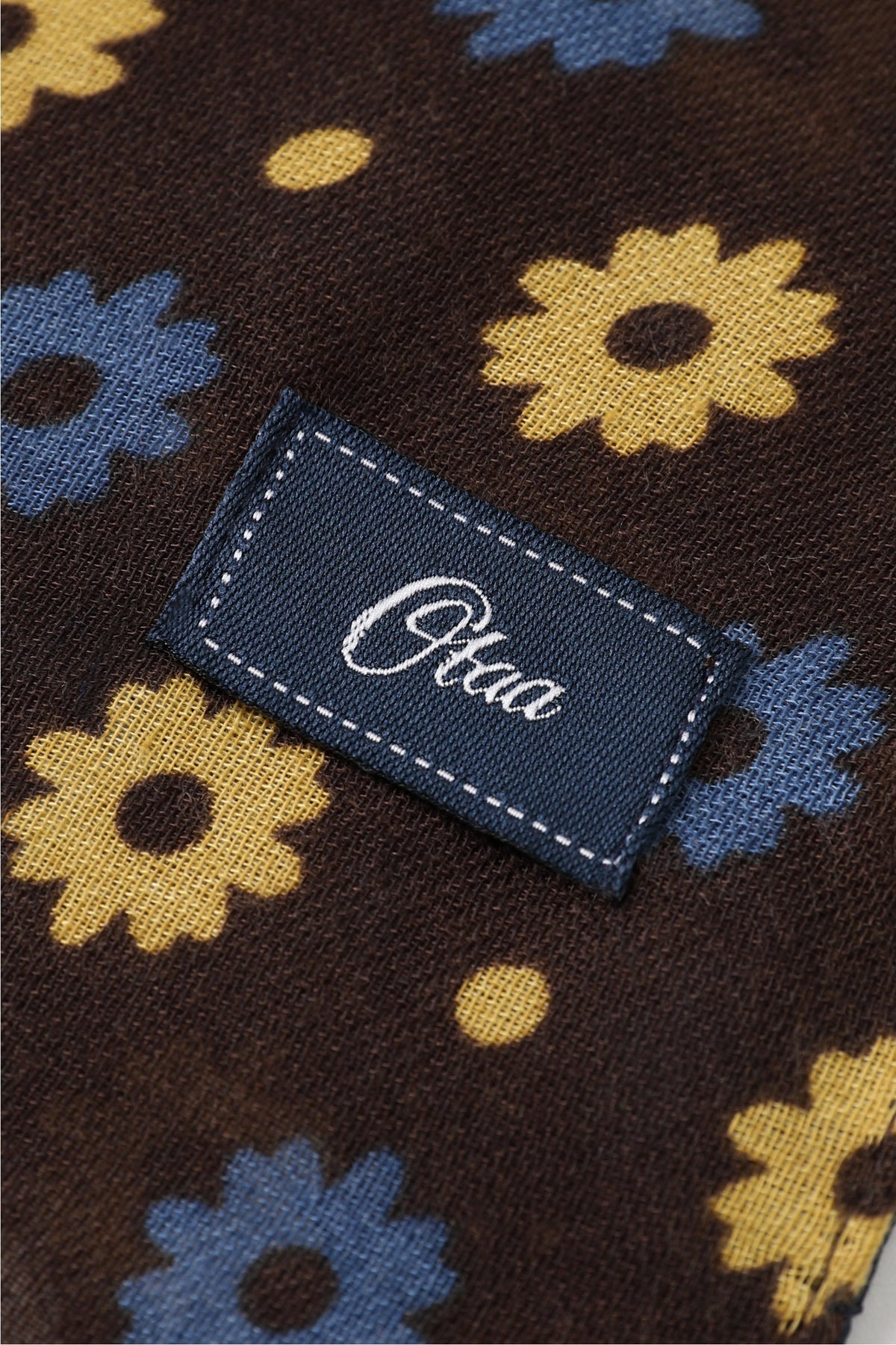 Brown Cocoa Floral Scarf OTAA