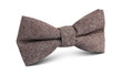 Brown Gingerbread Linen Bow Tie