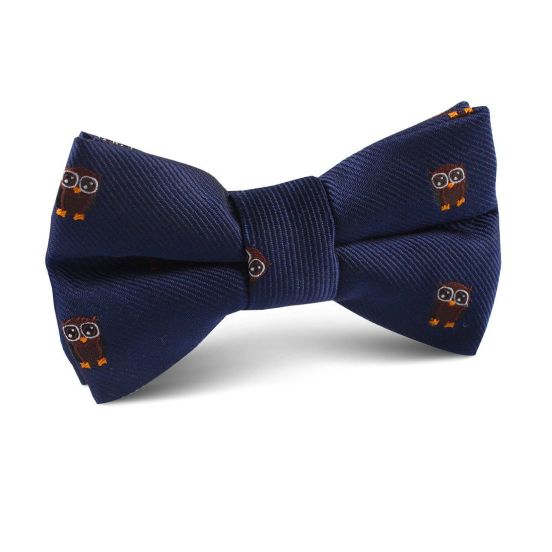 Brown Horned Owl Kids Bow Tie