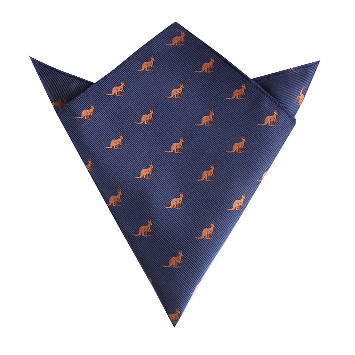 Brown Kangaroo Pocket Square