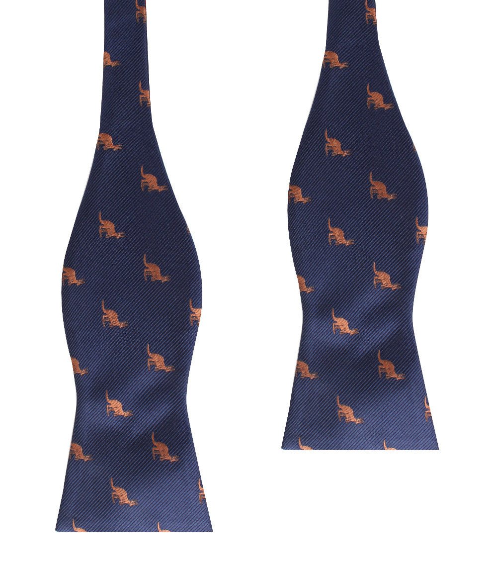 Brown Kangaroo Self Bow Tie