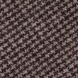 Brown Karakul Houndstooth Wool Fabric Mens Bow Tie