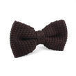 Brown Knitted Bow Tie