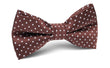 Brown Mini Polka Dots Bow Tie