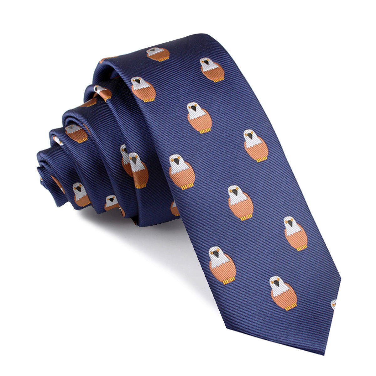 Brown Pigeon Bird Skinny Tie