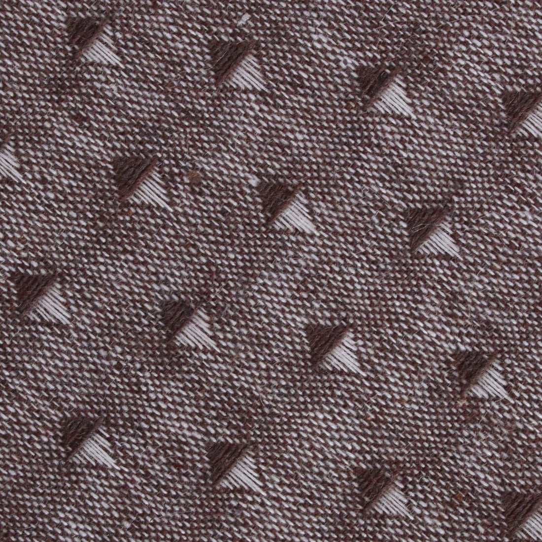 Inception Brown Linen Fabric Self Bowtie