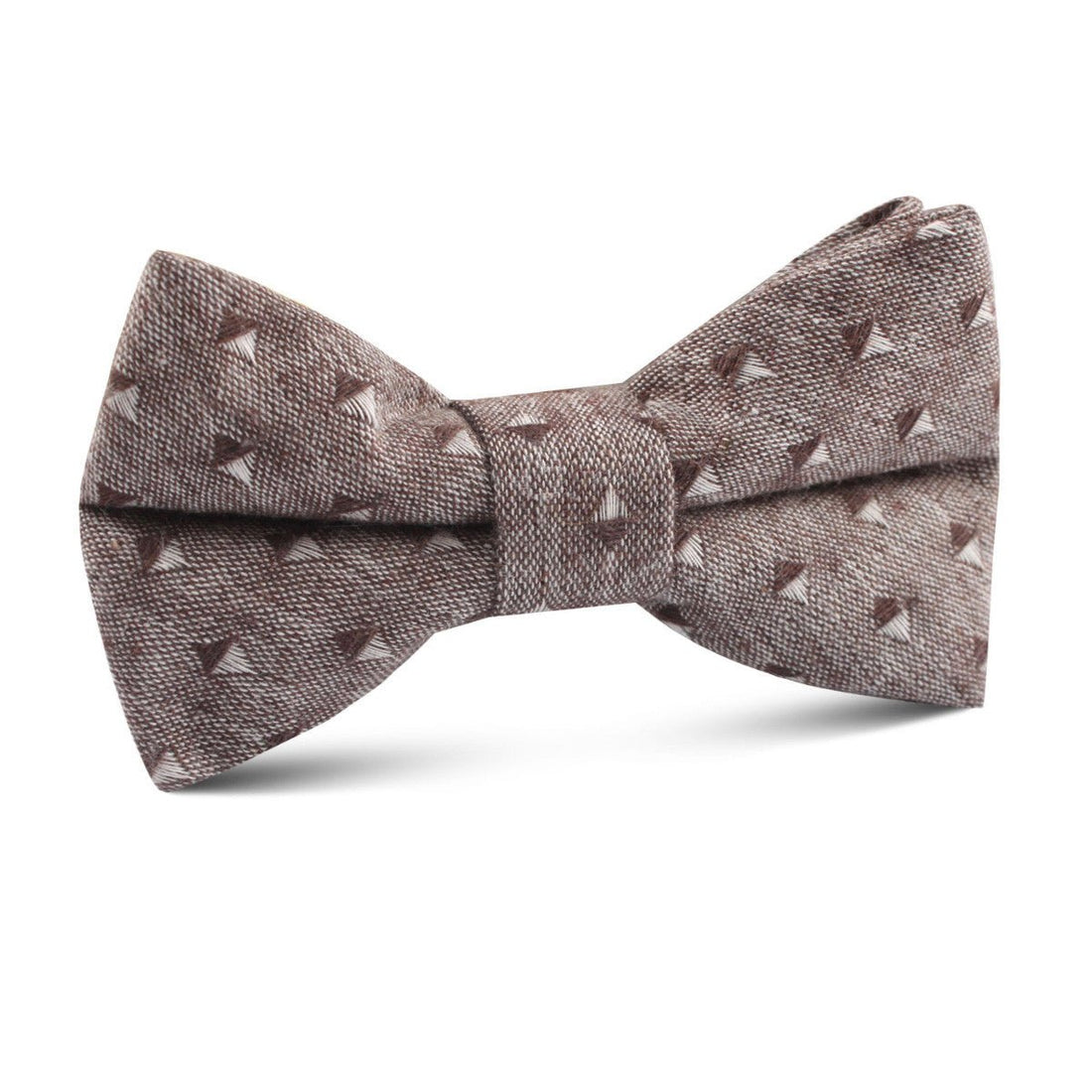 Inception Brown Linen Kids Bow Tie