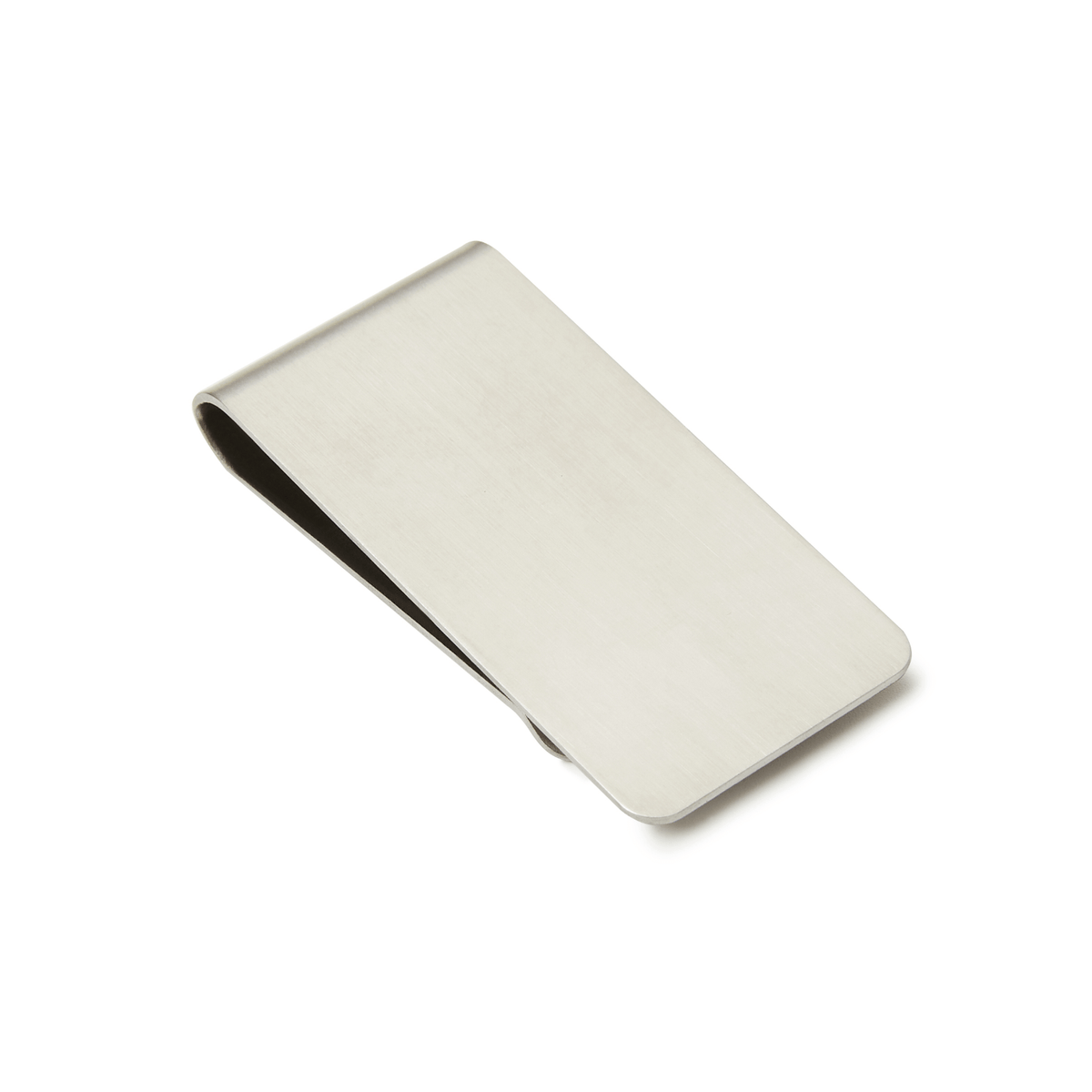 Brushed Silver Classic Money Clip