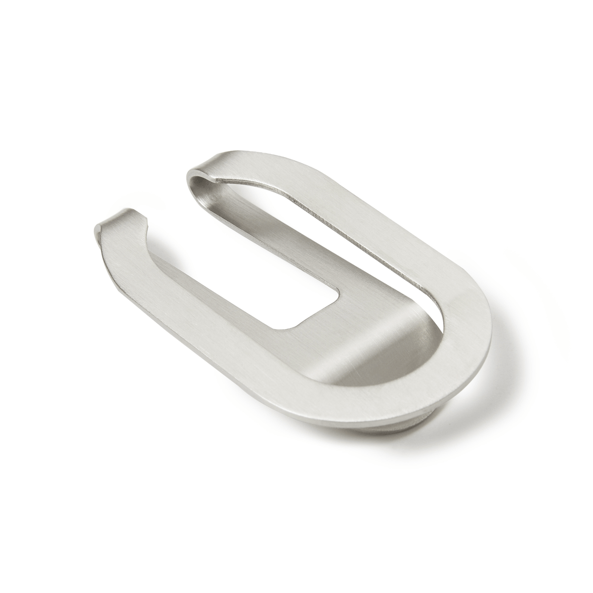 Brushed Silver Loop Money Clip