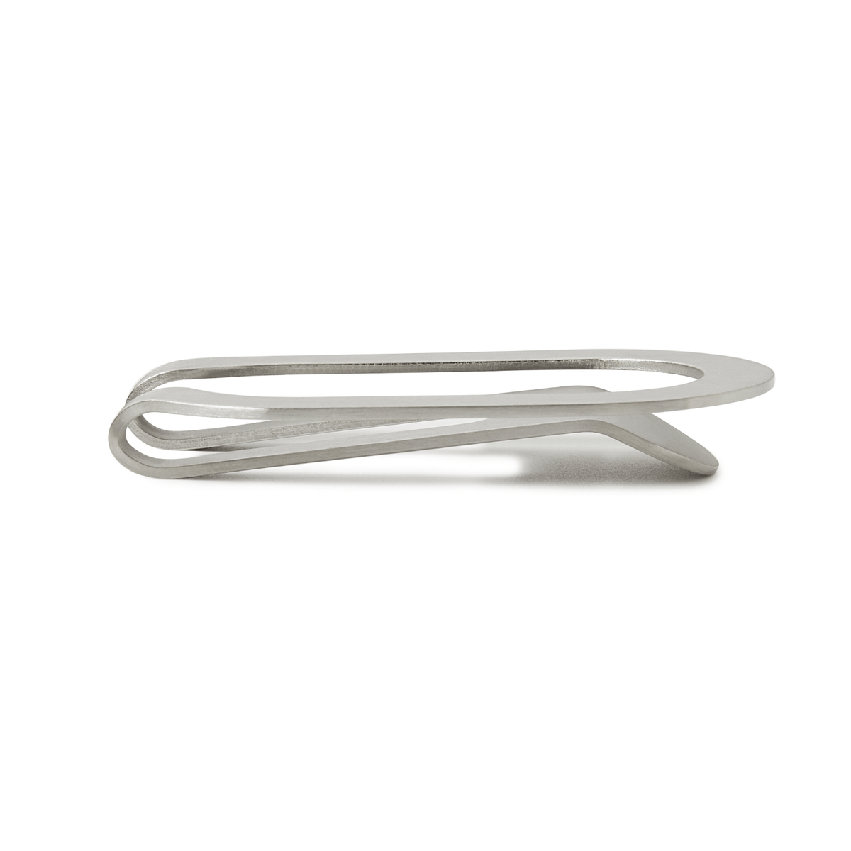 Brushed Silver Loop Money Clip 2